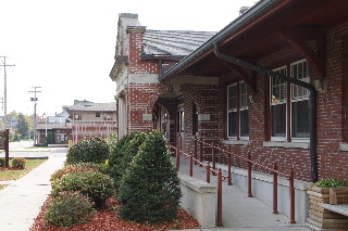 The back of the 400 State Trail headquarters in Reedsburg